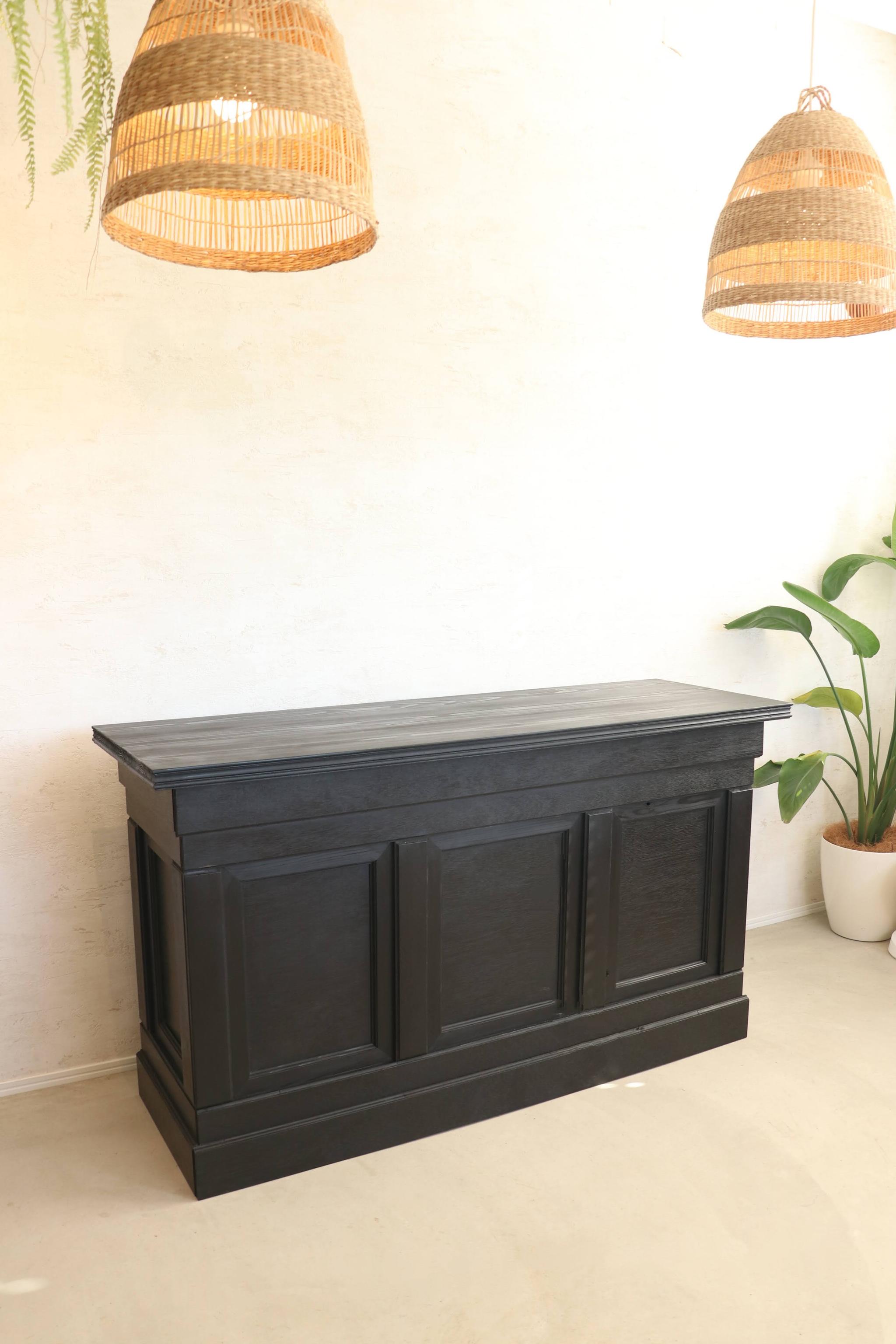 折畳みアンティークカウンター 折たたみテーブル レジ台 キャッシャー バーカウンター ディスプレイ 店舗什器 マルシェ | 8枚目